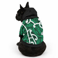 Aotearoa Maori Kowhaiwhai Pet Hoodie Kakariki Puhoro and Patiki LT9 - Polynesian Pride