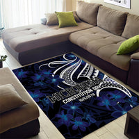 Micronesia Constitution Day Area Rug Since 1979 with Polynesian Hibiscus Pattern LT9 - Polynesian Pride