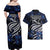 Micronesia Constitution Day Couples Matching Off Shoulder Maxi Dress and Hawaiian Shirt Since 1979 with Polynesian Hibiscus Pattern