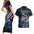 Micronesia Constitution Day Couples Matching Short Sleeve Bodycon Dress and Hawaiian Shirt Since 1979 with Polynesian Hibiscus Pattern