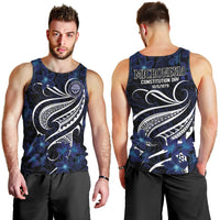 Micronesia Constitution Day Men Tank Top Since 1979 with Polynesian Hibiscus Pattern LT9 - Polynesian Pride