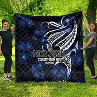 Micronesia Constitution Day Quilt Since 1979 with Polynesian Hibiscus Pattern LT9 - Polynesian Pride