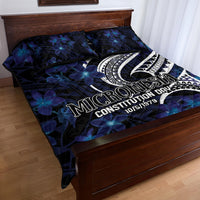 Micronesia Constitution Day Quilt Bed Set Since 1979 with Polynesian Hibiscus Pattern LT9 - Polynesian Pride