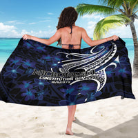Micronesia Constitution Day Sarong Since 1979 with Polynesian Hibiscus Pattern LT9 - Polynesian Pride