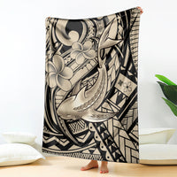 Polynesian Shark Tribal Tattoo Blanket Beige Style LT9 - Polynesian Pride