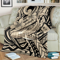 Polynesian Shark Tribal Tattoo Blanket Beige Style LT9 - Polynesian Pride