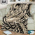 Polynesian Shark Tribal Tattoo Blanket Beige Style