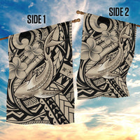 Polynesian Shark Tribal Tattoo Garden Flag Beige Style LT9 - Polynesian Pride