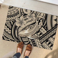 Polynesian Shark Tribal Tattoo Rubber Doormat Beige Style LT9 - Polynesian Pride