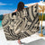 Polynesian Shark Tribal Tattoo Sarong Beige Style