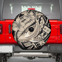 Polynesian Shark Tribal Tattoo Spare Tire Cover Beige Style LT9 - Polynesian Pride