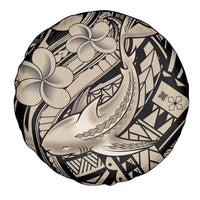Polynesian Shark Tribal Tattoo Spare Tire Cover Beige Style LT9 - Polynesian Pride