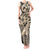 Polynesian Shark Tribal Tattoo Tank Maxi Dress Beige Style