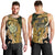 Wallis and Futuna Victory Day Men Tank Top Since 1945 with Polynesian Platinum Floral Tribal