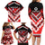 Personalised Wallis et Futuna Family Matching Long Sleeve Bodycon Dress and Hawaiian Shirt Hibiscus and Polynesian Tribal Tattoos