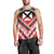 Personalised Wallis et Futuna Men Tank Top Hibiscus and Polynesian Tribal Tattoos