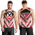 Personalised Wallis et Futuna Men Tank Top Hibiscus and Polynesian Tribal Tattoos