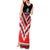 Personalised Wallis et Futuna Tank Maxi Dress Hibiscus and Polynesian Tribal Tattoos