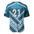 Custom Fiji Rugby Baseball Jersey Fijian Warrior With Polynesian Tribal Tattoos