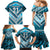 Custom Fiji Rugby Family Matching Mermaid Dress and Hawaiian Shirt Fijian Warrior With Polynesian Tribal Tattoos