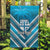 Custom Fiji Rugby Garden Flag Fijian Warrior With Polynesian Tribal Tattoos