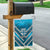 Custom Fiji Rugby Garden Flag Fijian Warrior With Polynesian Tribal Tattoos