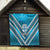 Custom Fiji Rugby Quilt Fijian Warrior With Polynesian Tribal Tattoos