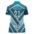 Custom Fiji Rugby Women Polo Shirt Fijian Warrior With Polynesian Tribal Tattoos