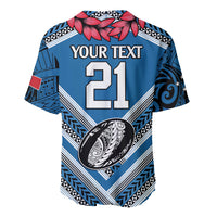 Custom Manuma Samoa Rugby Baseball Jersey Ula fala Samoan Siva Tau Tribal LT9 - Polynesian Pride