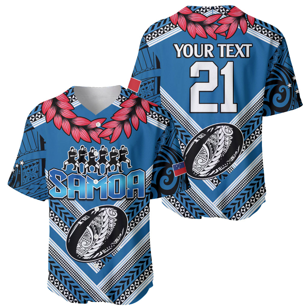 Custom Manuma Samoa Rugby Baseball Jersey Ula fala Samoan Siva Tau Tribal LT9 - Polynesian Pride