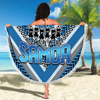 Custom Manuma Samoa Rugby Beach Blanket Ula fala Samoan Siva Tau Tribal LT9 - Polynesian Pride