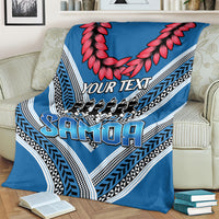 Custom Manuma Samoa Rugby Blanket Ula fala Samoan Siva Tau Tribal LT9 - Polynesian Pride