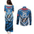 Custom Manuma Samoa Rugby Couples Matching Puletasi and Long Sleeve Button Shirt Ula fala Samoan Siva Tau Tribal