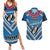 Custom Manuma Samoa Rugby Couples Matching Summer Maxi Dress and Hawaiian Shirt Ula fala Samoan Siva Tau Tribal