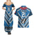 Custom Manuma Samoa Rugby Couples Matching Summer Maxi Dress and Hawaiian Shirt Ula fala Samoan Siva Tau Tribal