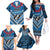 Custom Manuma Samoa Rugby Family Matching Off The Shoulder Long Sleeve Dress and Hawaiian Shirt Ula fala Samoan Siva Tau Tribal