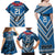 Custom Manuma Samoa Rugby Family Matching Off Shoulder Maxi Dress and Hawaiian Shirt Ula fala Samoan Siva Tau Tribal