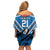 Custom Manuma Samoa Rugby Family Matching Off Shoulder Short Dress and Hawaiian Shirt Ula fala Samoan Siva Tau Tribal