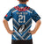 Custom Manuma Samoa Rugby Family Matching Short Sleeve Bodycon Dress and Hawaiian Shirt Ula fala Samoan Siva Tau Tribal