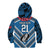 Custom Manuma Samoa Rugby Kid Hoodie Ula fala Samoan Siva Tau Tribal