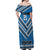 Custom Manuma Samoa Rugby Off Shoulder Maxi Dress Ula fala Samoan Siva Tau Tribal