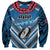 Custom Manuma Samoa Rugby Sweatshirt Ula fala Samoan Siva Tau Tribal