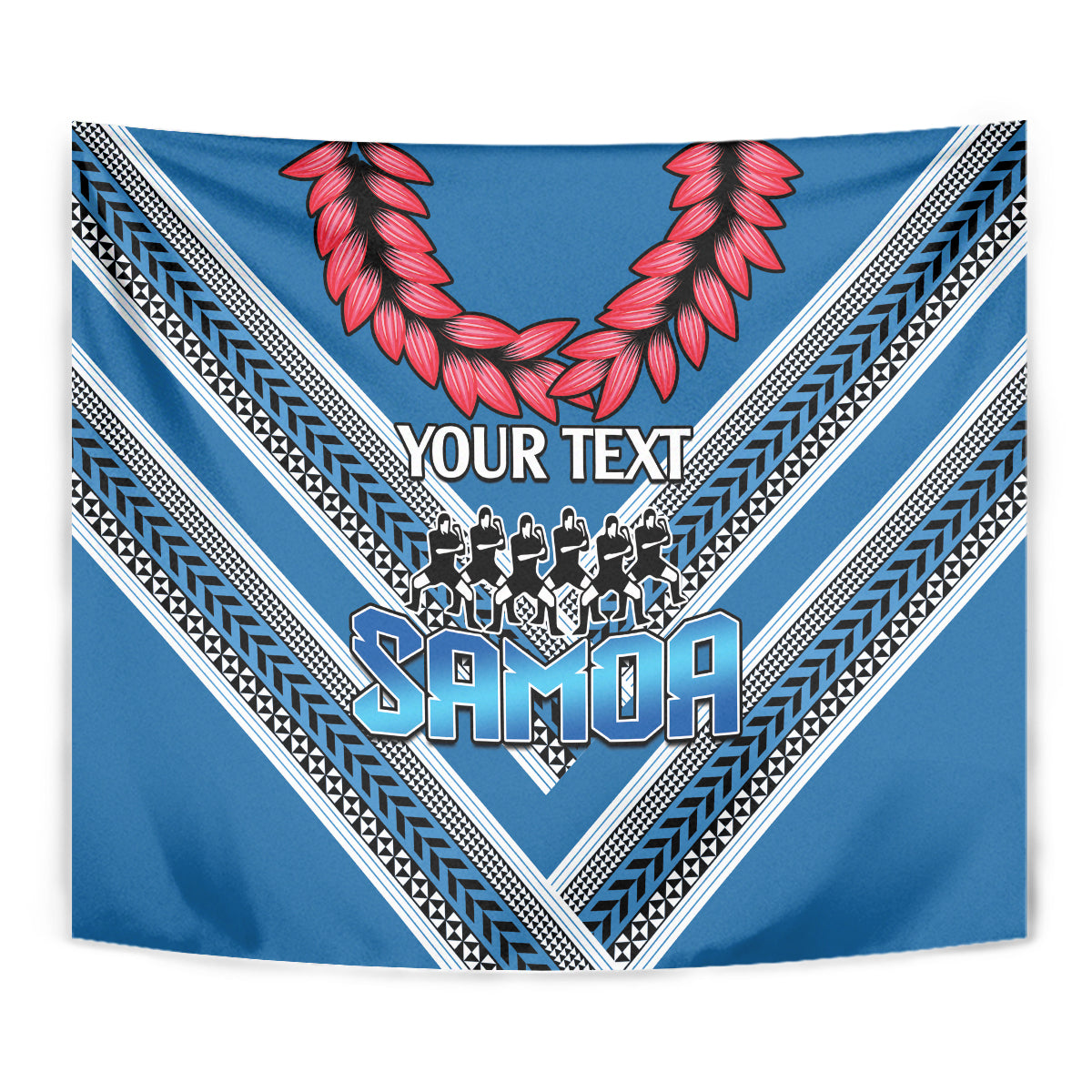 Custom Manuma Samoa Rugby Tapestry Ula fala Samoan Siva Tau Tribal LT9 - Polynesian Pride
