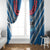 Custom Manuma Samoa Rugby Window Curtain Ula fala Samoan Siva Tau Tribal