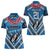 Custom Manuma Samoa Rugby Women Polo Shirt Ula fala Samoan Siva Tau Tribal