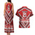 Custom Tonga Rugby Couples Matching Tank Maxi Dress and Hawaiian Shirt Tonga Sipi Tau Ngatu Tribal Pattern