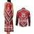 Custom Tonga Rugby Couples Matching Tank Maxi Dress and Long Sleeve Button Shirt Tonga Sipi Tau Ngatu Tribal Pattern