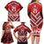 Custom Tonga Rugby Family Matching Long Sleeve Bodycon Dress and Hawaiian Shirt Tonga Sipi Tau Ngatu Tribal Pattern