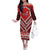 Custom Tonga Rugby Family Matching Off The Shoulder Long Sleeve Dress and Hawaiian Shirt Tonga Sipi Tau Ngatu Tribal Pattern