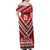 Custom Tonga Rugby Family Matching Off Shoulder Maxi Dress and Hawaiian Shirt Tonga Sipi Tau Ngatu Tribal Pattern